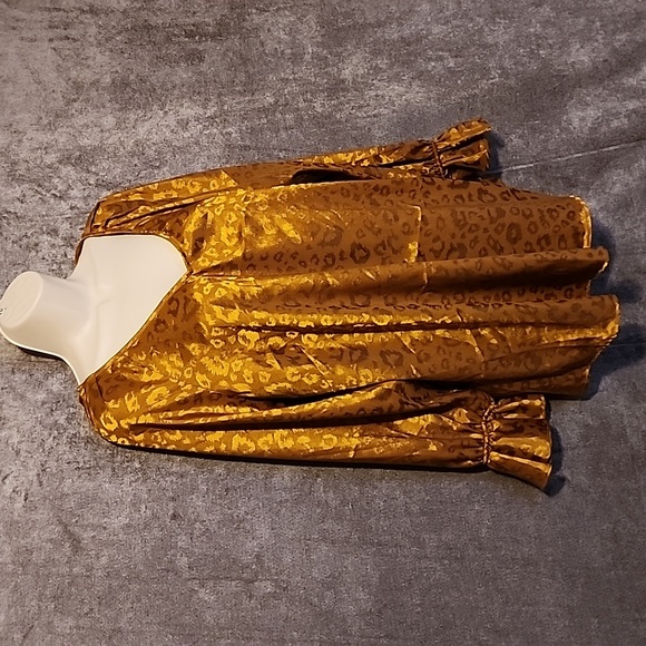 Bar Iii Plus Size Animal-Jacquard Blouse XL - Picture 2 of 4